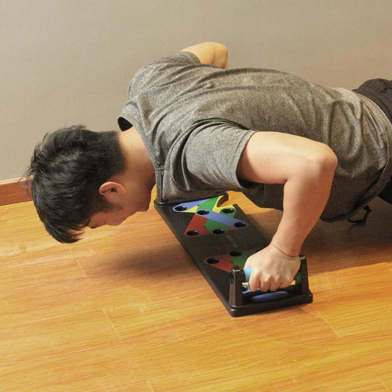 Nine-Function Push-Up Board System for Home Fitness Enthusiasts