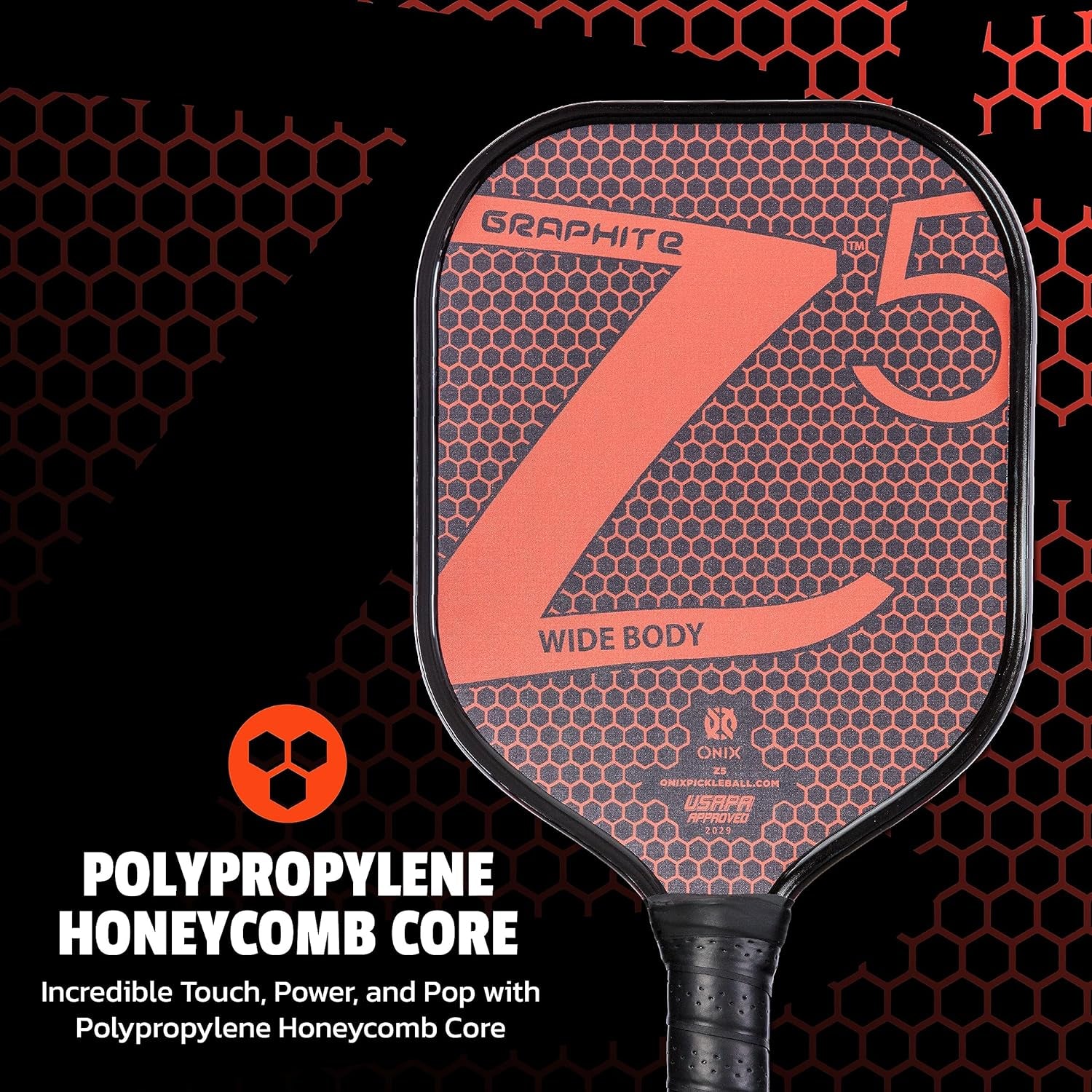 Graphite MOD Z5 Graphite Carbon Fiber Pickleball Paddles with Cushion Comfort Pickleball Paddle Grip