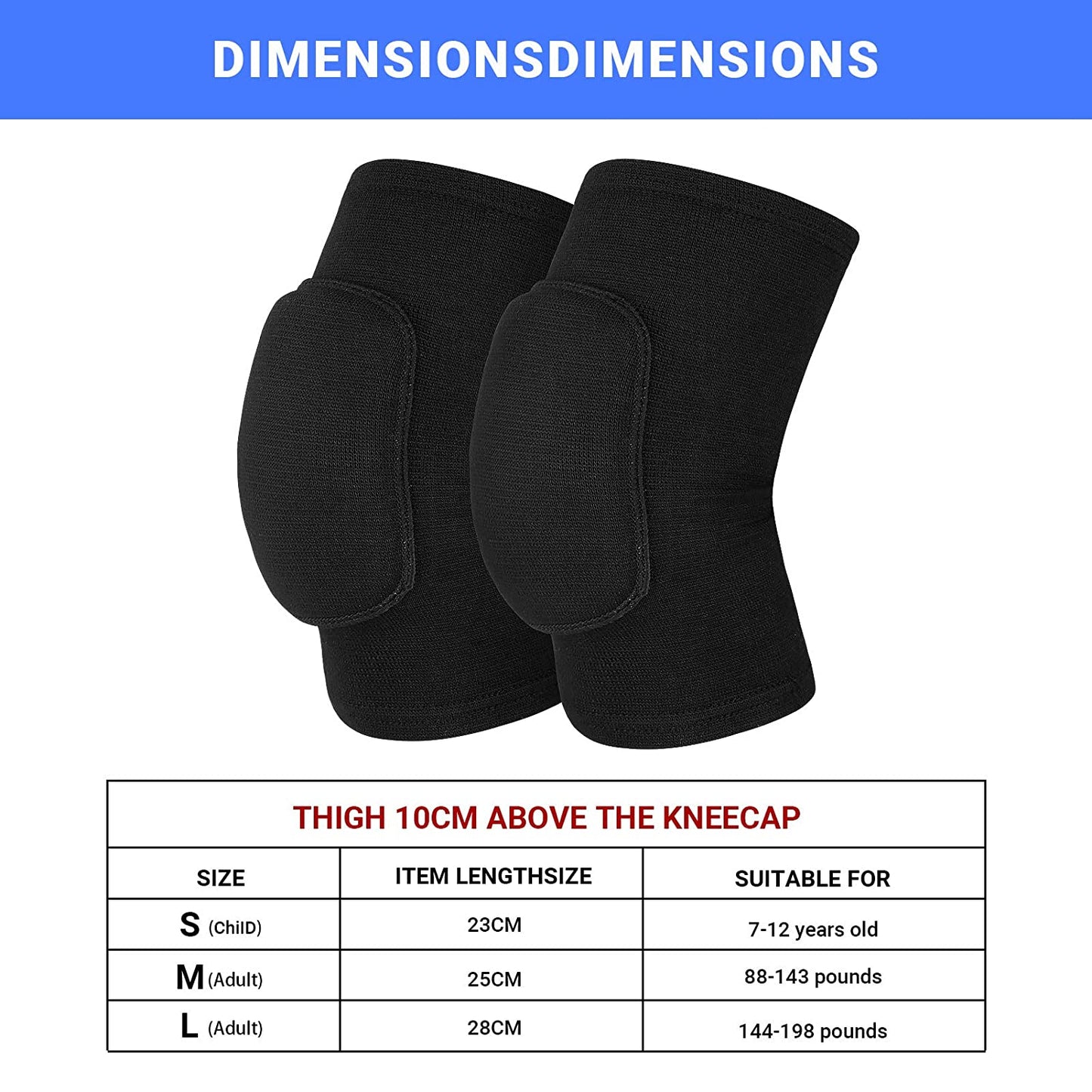 Non-Slip Knee Brace Soft Knee Pads Breathable Knee Sleeve Knee Pads Volleyball Knee Pads Dance Knee Pads,Yoga Knee Pads Basketball Knee Pads Knee Guard Sports Knee Pads Knee Support (S)