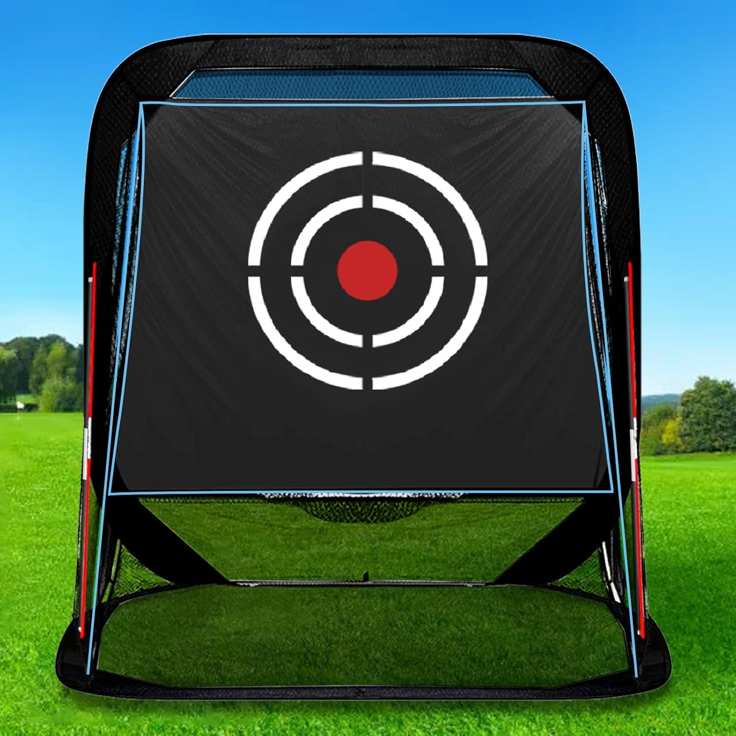 Golf Practice Hitting Nets for Backyard Driving Indoor Use Heavy Duty Practice Golf Driving Nets for Backyard Premium Portable Golf Impact Nets Cages with Frame and Net for Men