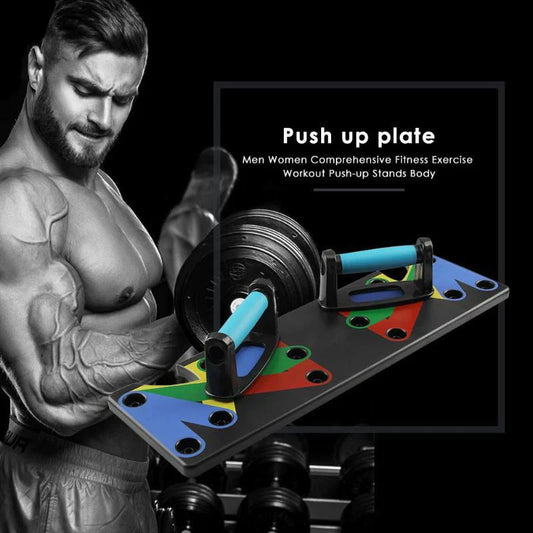 Nine-Function Push-Up Board System for Home Fitness Enthusiasts