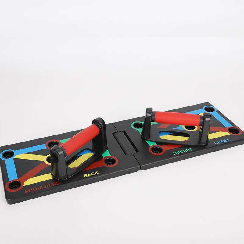 Nine-Function Push-Up Board System for Home Fitness Enthusiasts