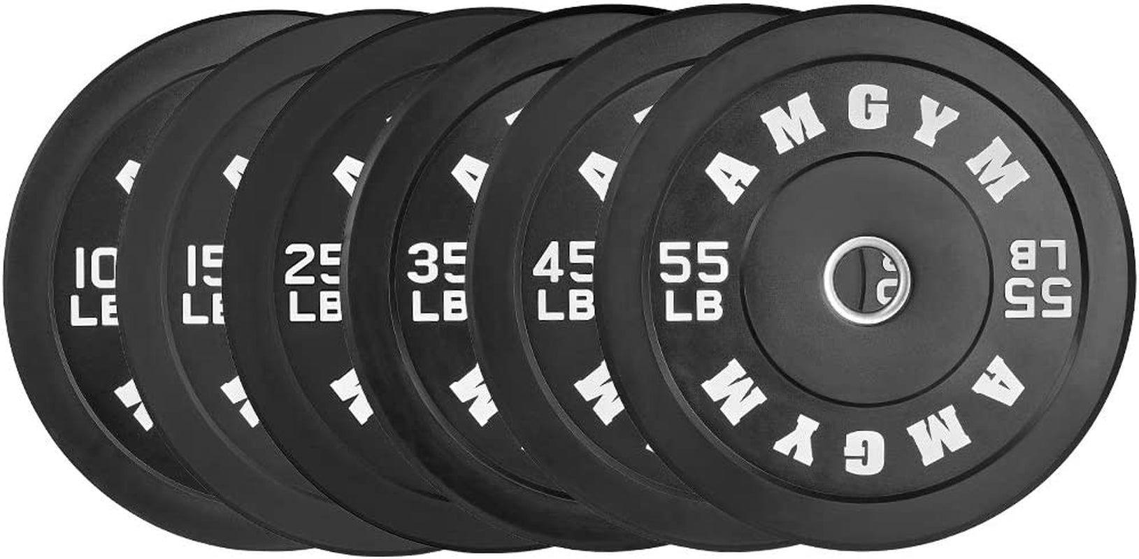 LB Bumper Plates Olympic Weight Plates, Bumper Weight Plates, Steel Insert, Strength Training